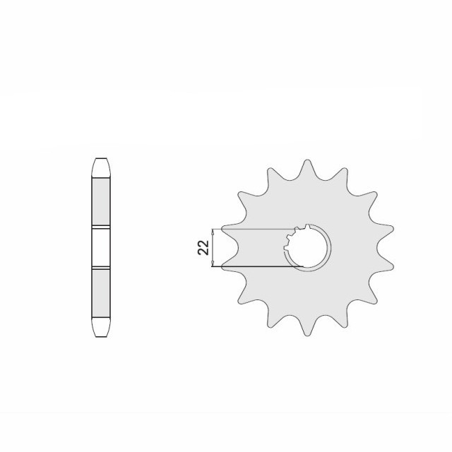 Sprocket, 14 Teeth, Pitch 520