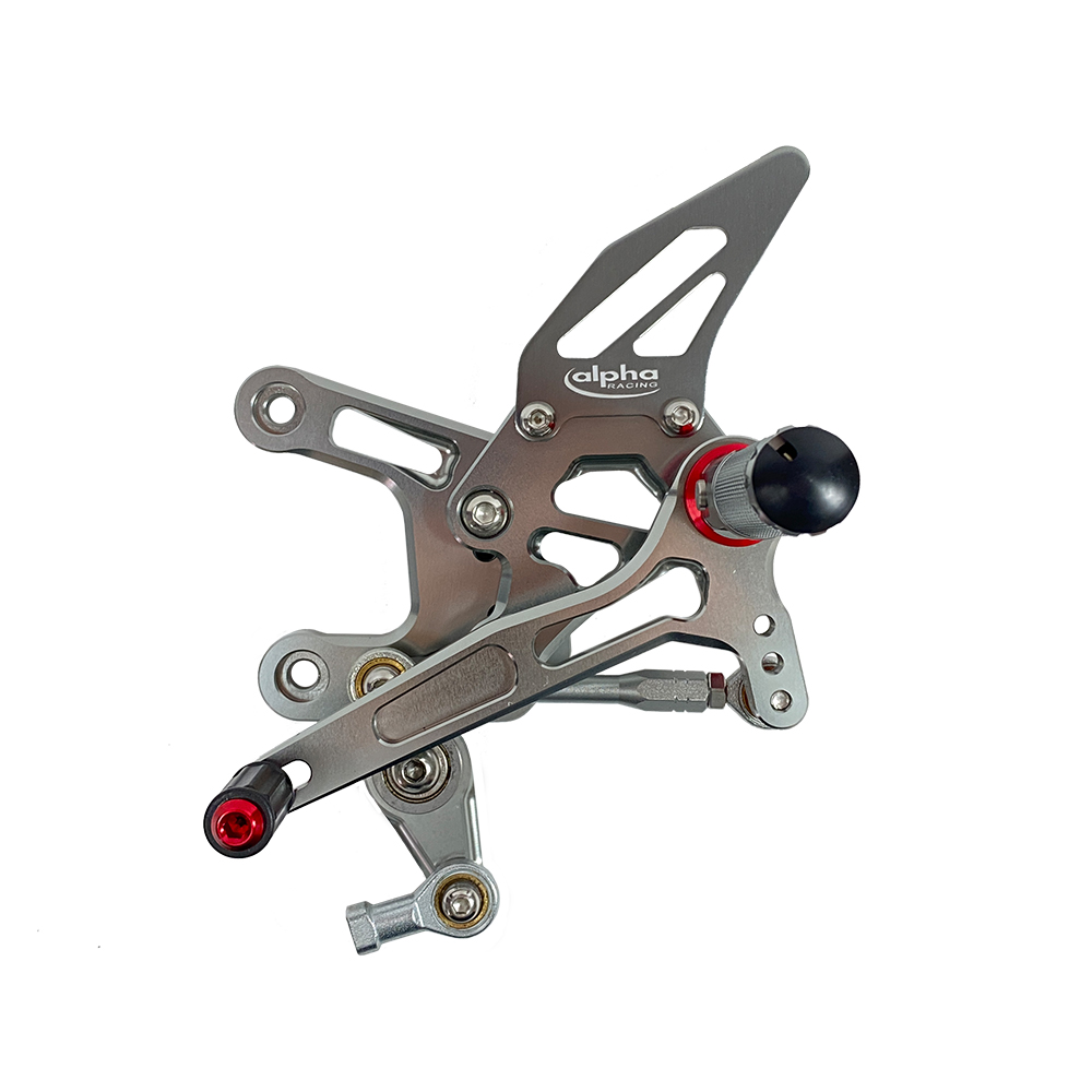 >TRACK< footrest system titanium-coloured Kawasaki ZX10R 2016-