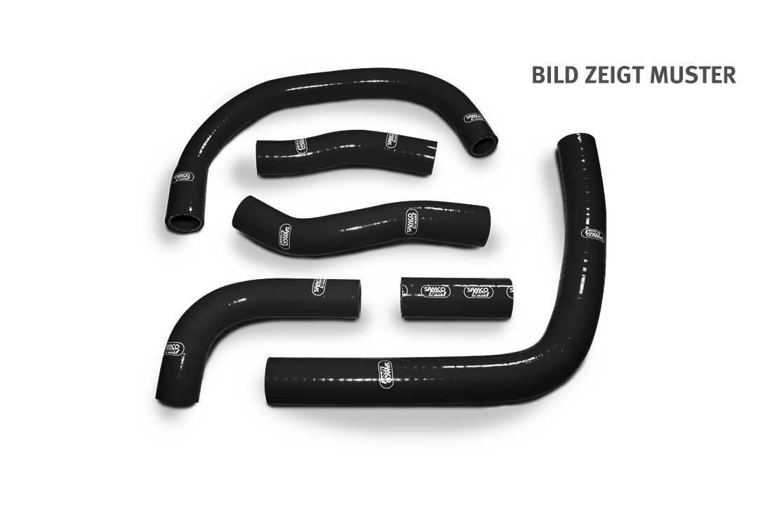 SAMCO SPORT Silicone Hose Kit classic matt black for Honda NSR400R Model Year 1985-1989