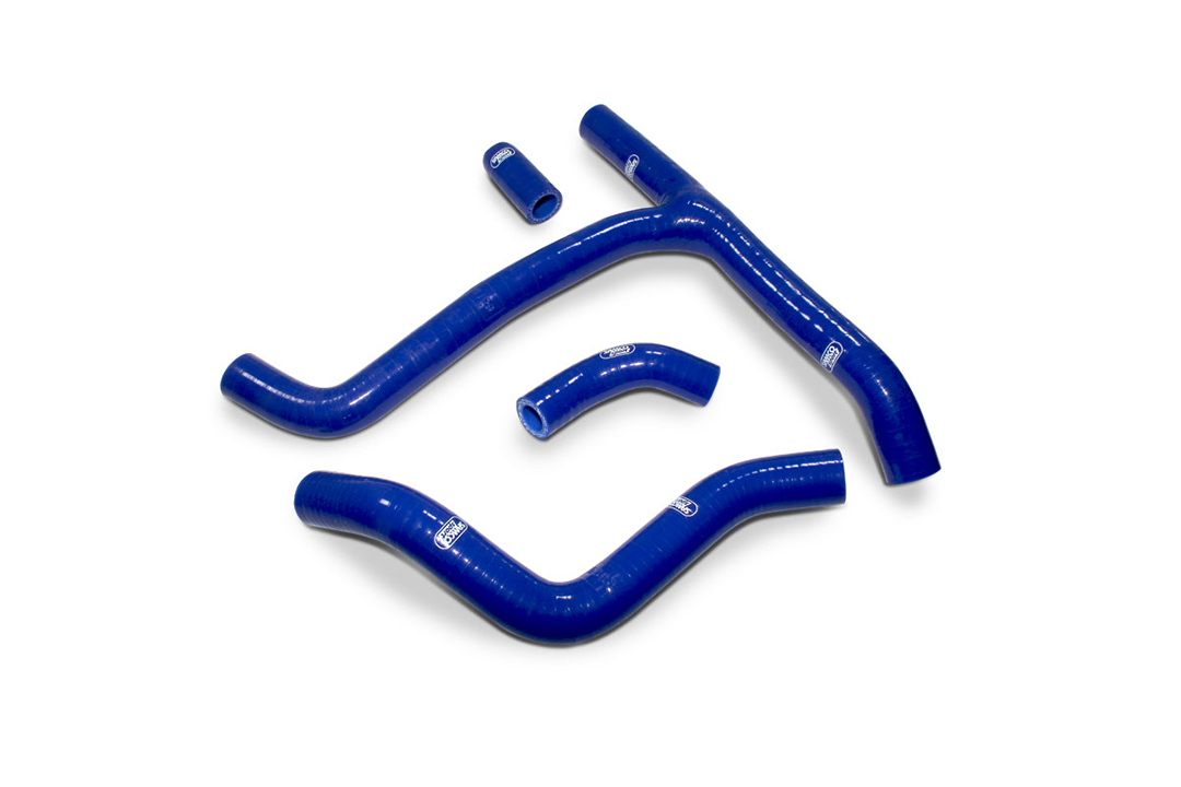 SAMCO SPORT Silicone Hose Kit Factory Re-Routing, blue, for Honda CRF250RX model year 2019-2021