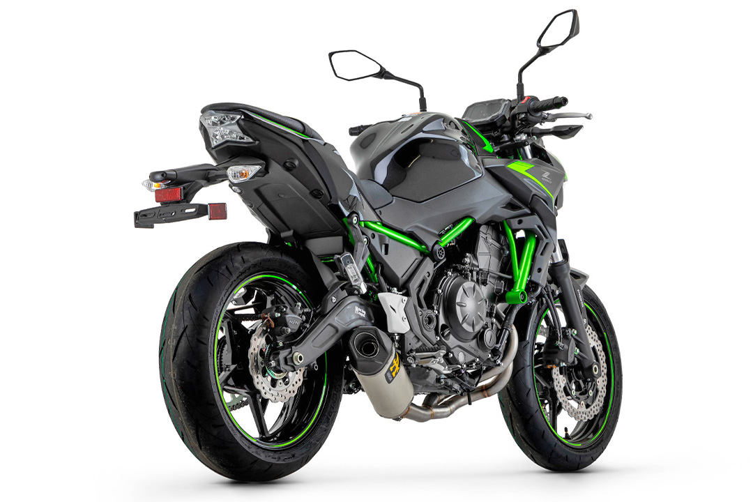 ARROW exhaust system INDY RACE Aluminium for Kawasaki Z650 and Ninja 650 Model Year 2021-