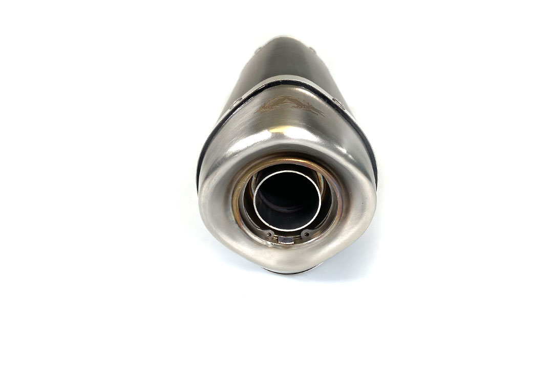 ARROW DARK THUNDER Exhaust for Yamaha MT09 / Tracer 900 2013-, Black Aluminium with Stainless Steel End Cap (Only with ARROW Manifold)