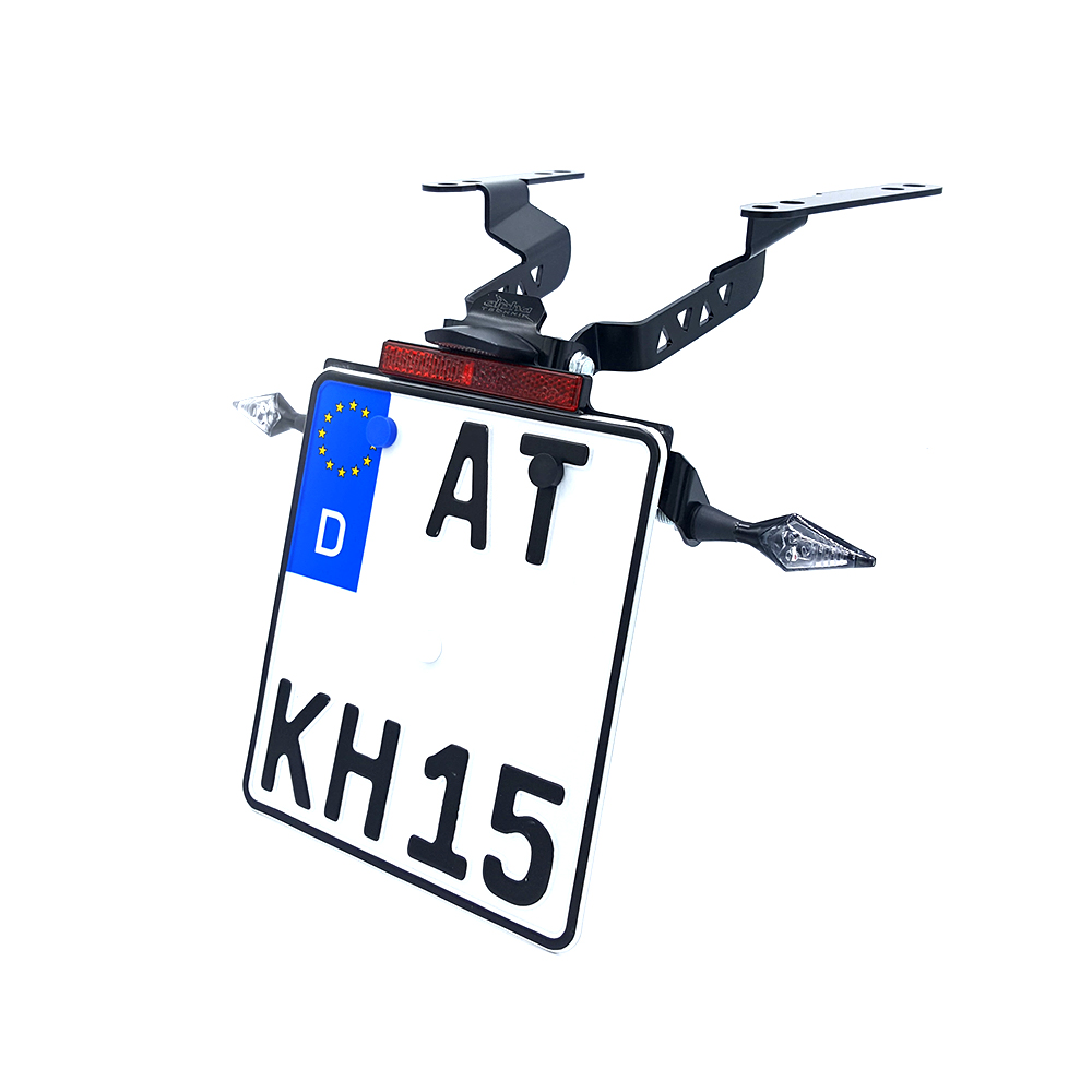 alpha Technik Number Plate Holder for Honda CB650R, CB650RA and CBR650R, CBR650RA; Model Year 2019 - 2020