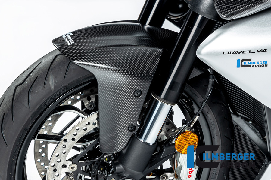 Ilmberger Carbon Fender fronte, matt, Ducati Diavel V4, 2023-