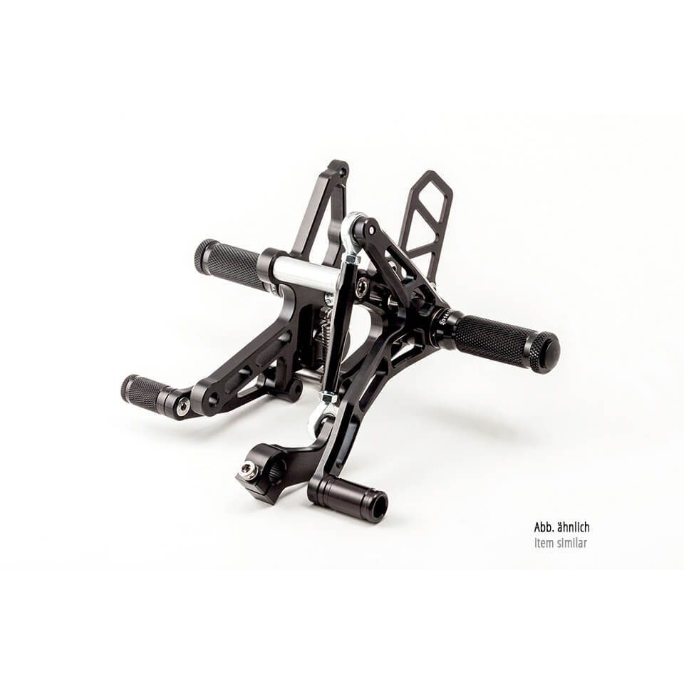 LSL Rearset with ABE for Honda CBR900RR, 1998-1999, black