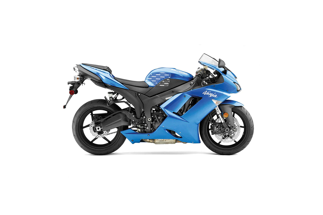 Stompgrip hybrid, Volcano, for Kawasaki ZX6R Ninja, 2007-2008