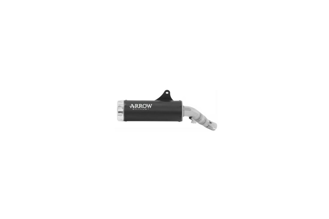 ARROW REBEL DARK Slip-On Exhaust with Aluminium End Cap for Honda CMX 1100 Rebel Model Year 2021-