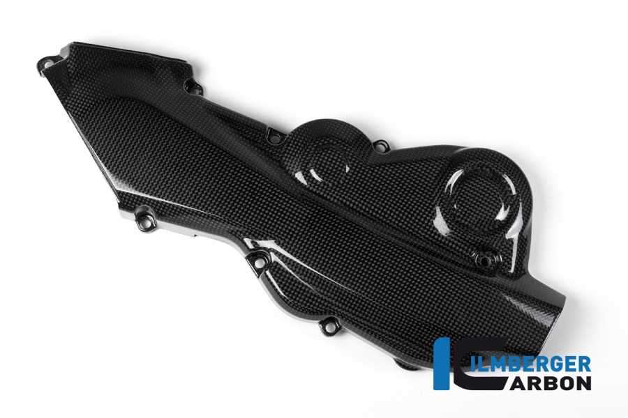Zahnriemenabdeckung horizontal glanz, Carbon