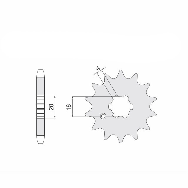 Front sprocket, 15 teeth, 420 pitch