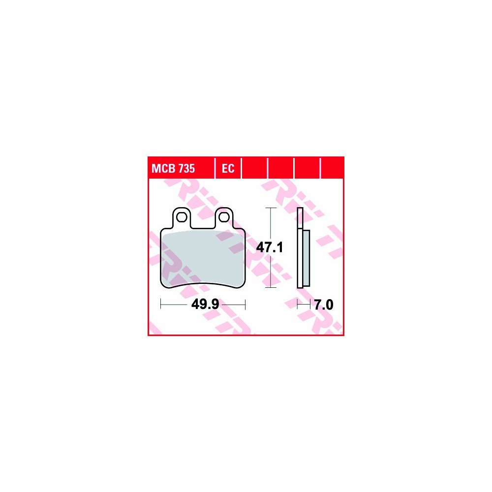 TRW All-round brake padset MCB735