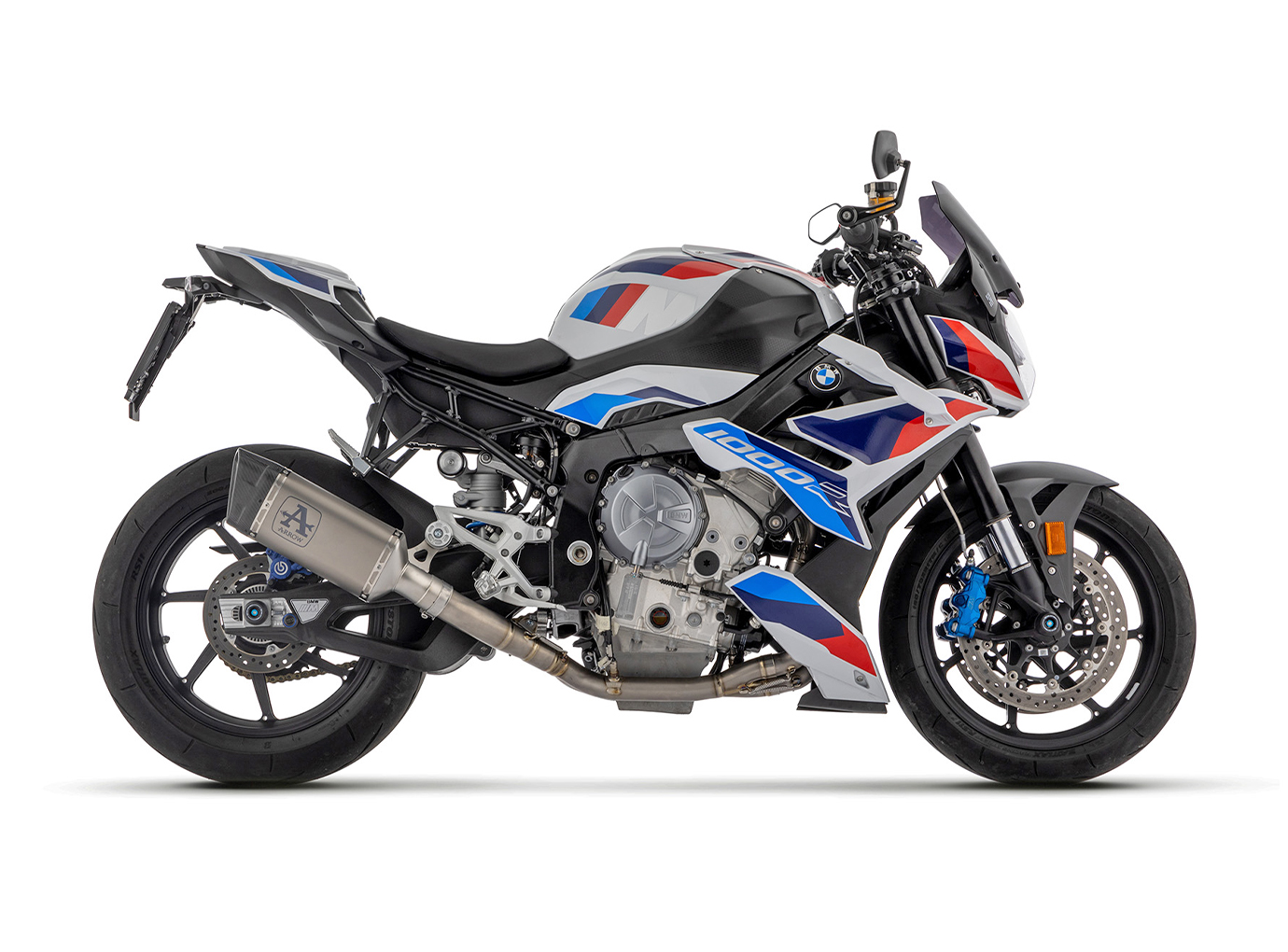 ARROW PISTA Titanium Slip-On for BMW S1000RR from 2019- / S1000R from 2021- / M1000RR from 2020- / M1000R from 2023-