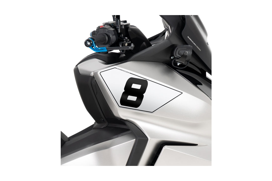 Barracuda Racing Number Plate for Honda Forza 750 from Model Year 2021