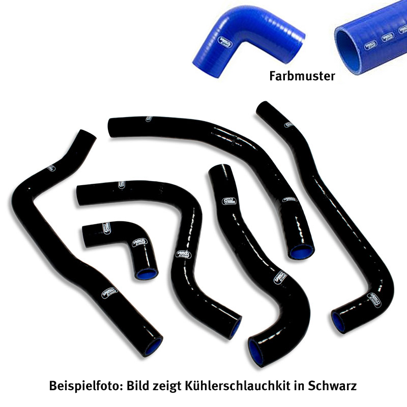 SAMCO SPORT Silicone Hose Kit, Blue, for Honda PC800 Pacific Coast Model Year 1989-1998