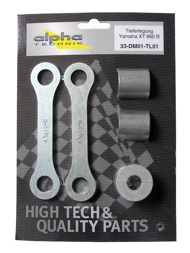 alpha Technik Lowering Kit 40mm for Yamaha XT660R; Type DM01; Model Year 2004-