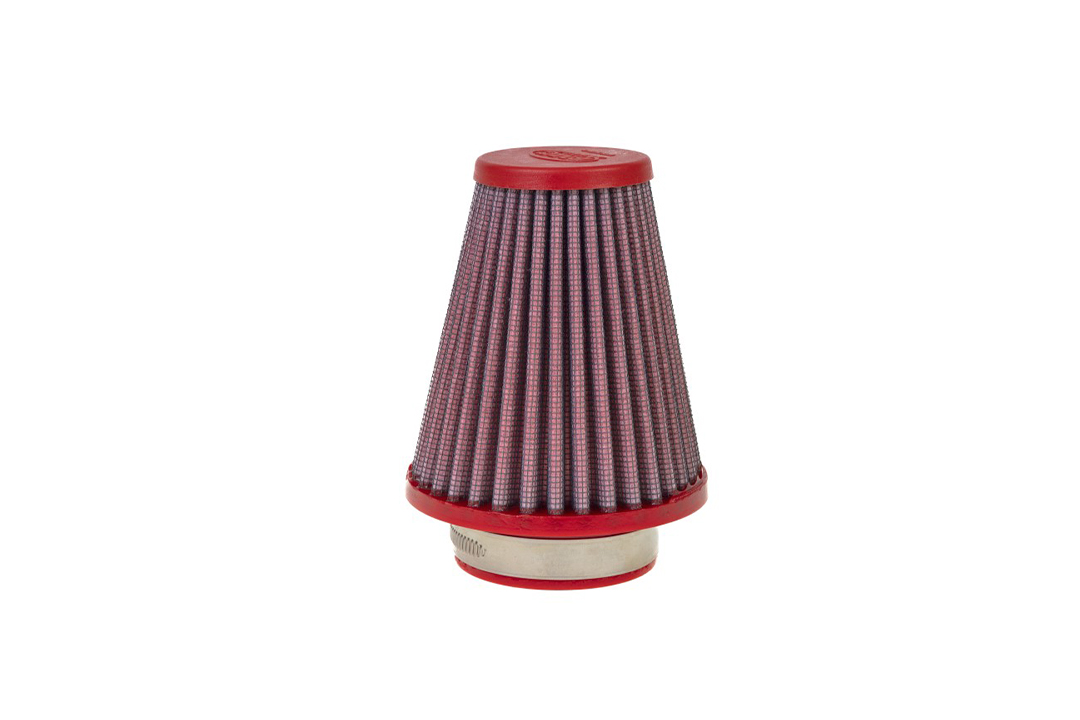 BMC conical sports air filter, 53 mm diameter, 102 mm length, plastic cap