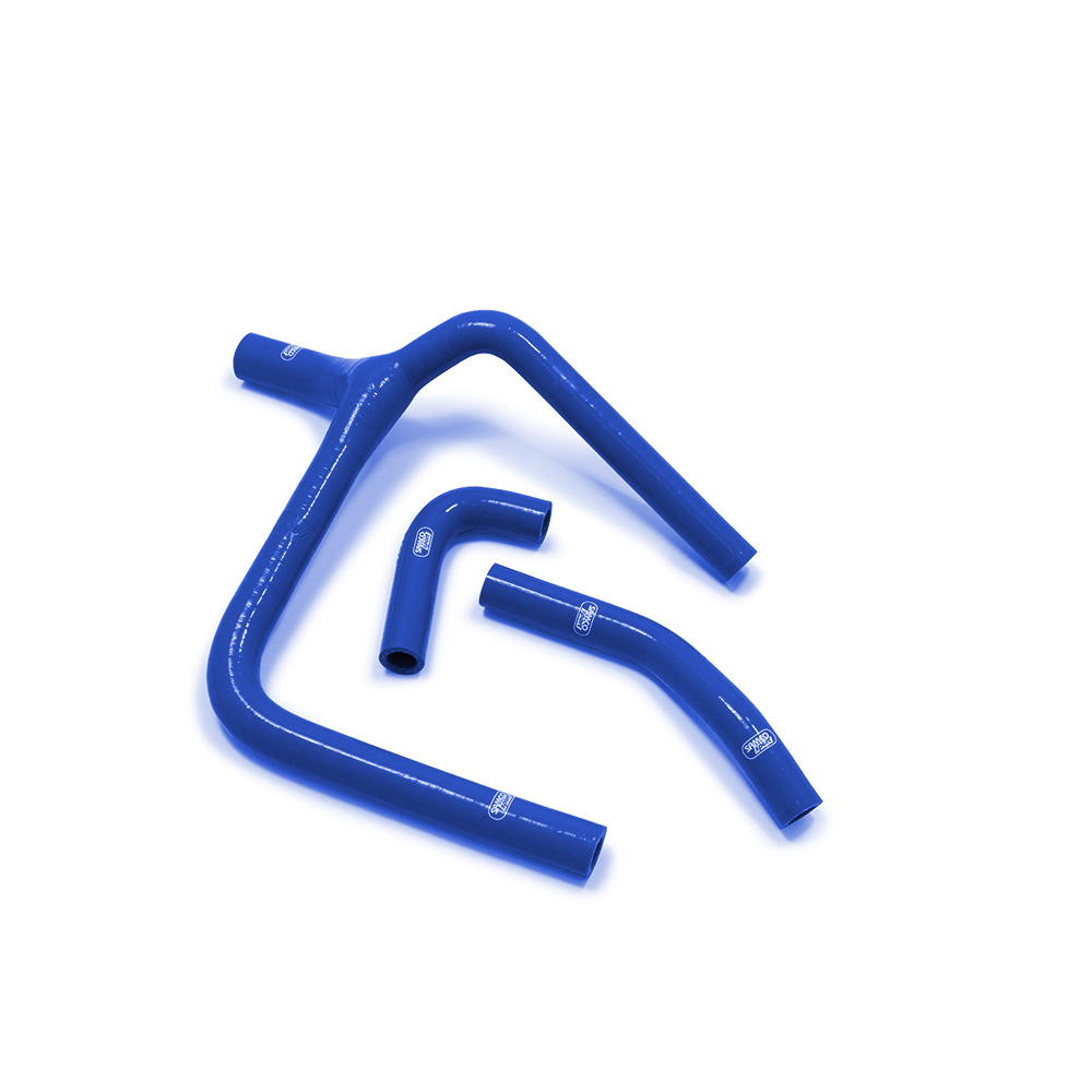 SAMCO SPORT Silicone Hose Kit Y-Piece - Race Design blue for Kawasaki KX250F Model Year 2020