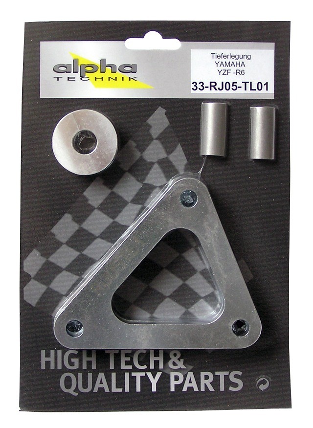 alpha Technik Lowering Kit 35mm for Yamaha YZF600R6, Type RJ05; Model Year 2003-