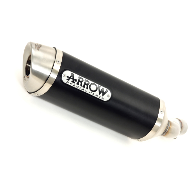 ARROW RACE-TECH Exhaust Silencer for Kawasaki Z650, Ninja 650 and Versys 650, Black Aluminium