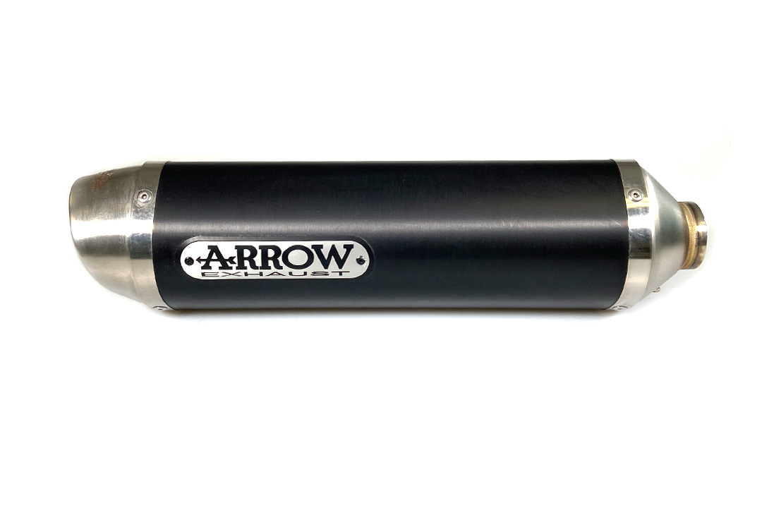 ARROW THUNDER Exhaust for KTM Duke 125 / Duke 200 2011-2016, Black Aluminium (Only with ARROW Mid-Pipe)
