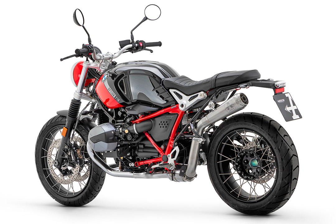 ARROW PRO RACE Titanium Exhaust for BMW R nineT Scrambler from model year 2021-