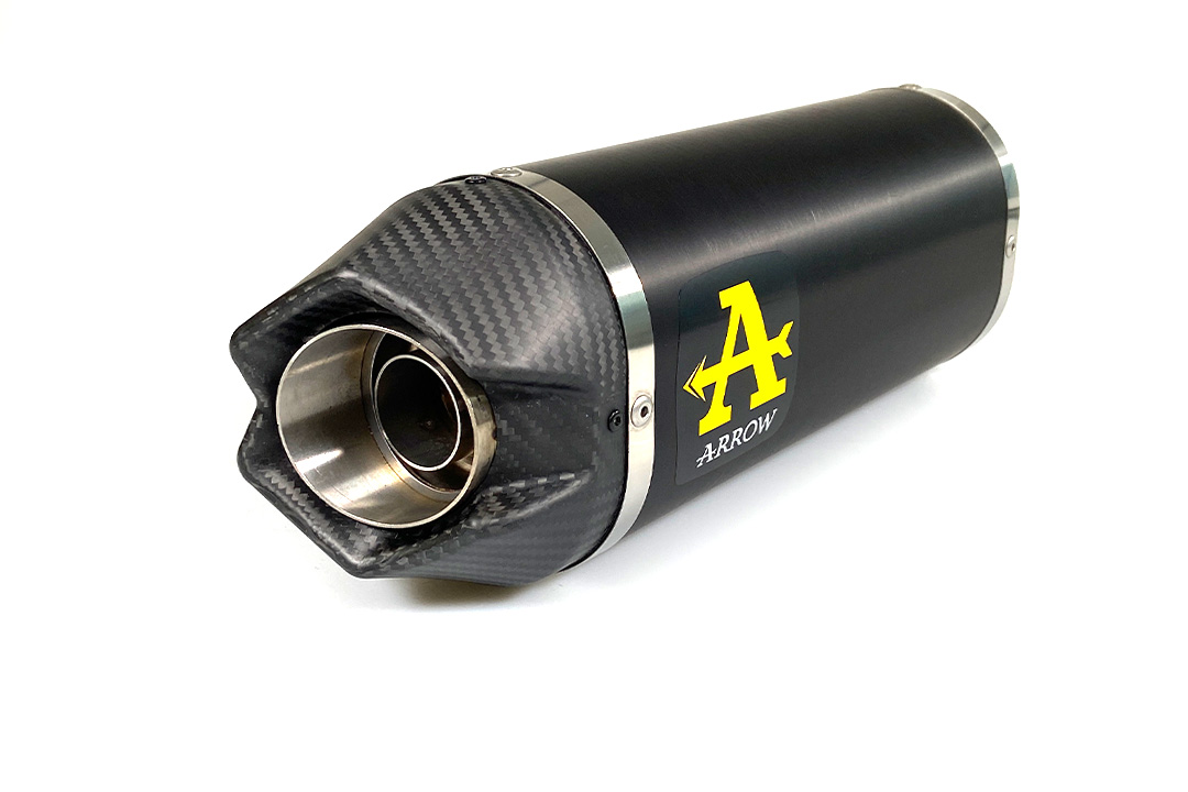 ARROW DARK INDY RACE exhaust for Aprilia RS660 2021-, black aluminium