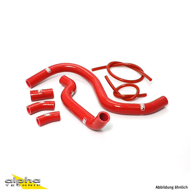 SAMCO SPORT Silicone Hose Kit, red, for Honda VFR750F Model Year 1990-1993
