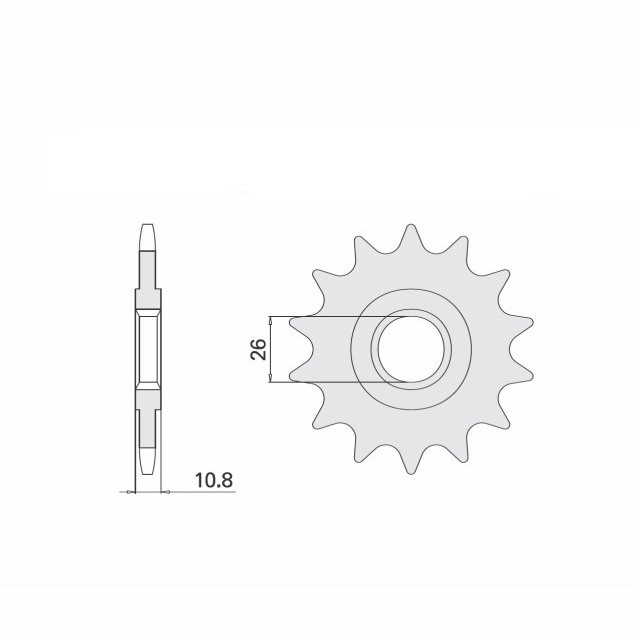 Sprocket, 17 teeth, 532 pitch