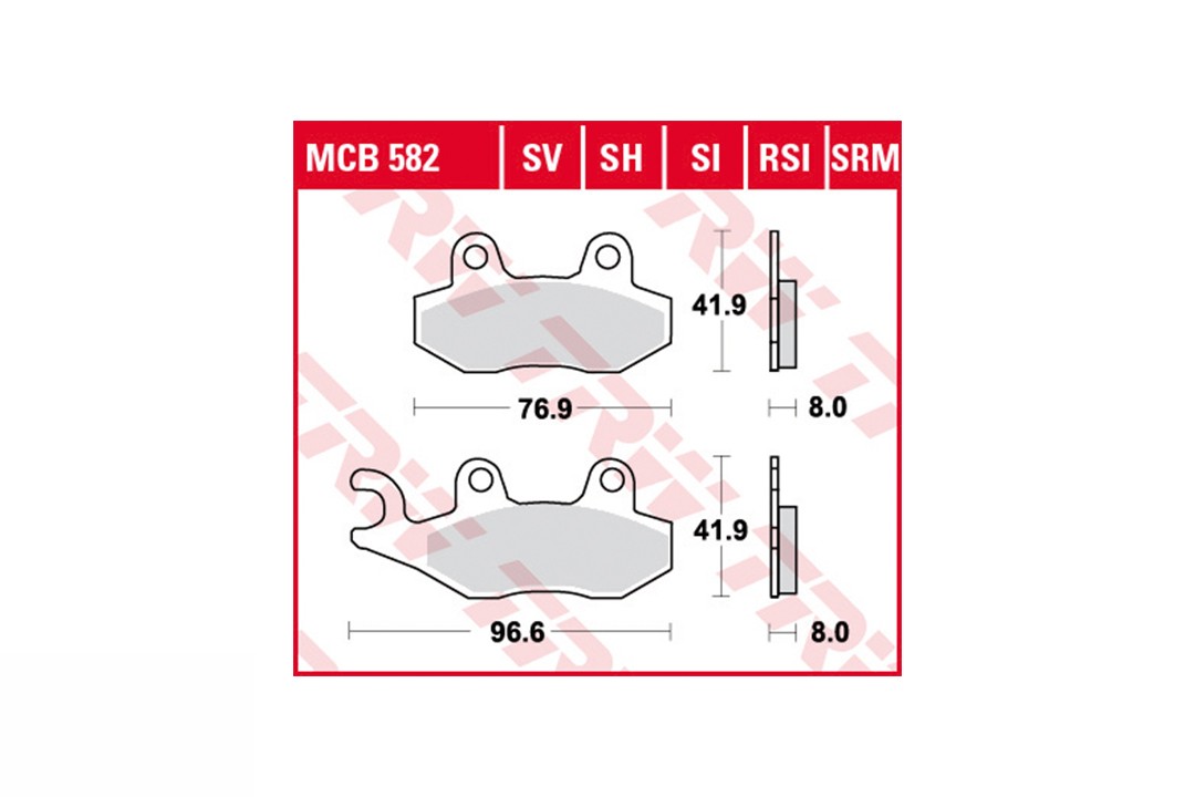 TRW Brake Pad Set MCB582EC