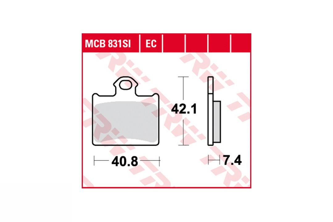 TRW brake padsatz MCB831EC rear