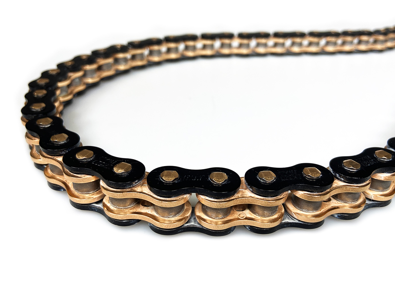 chain ENUMA MVXZ-2 520, ideal OEM replacement chain - 120 links - Colour Black - Gold