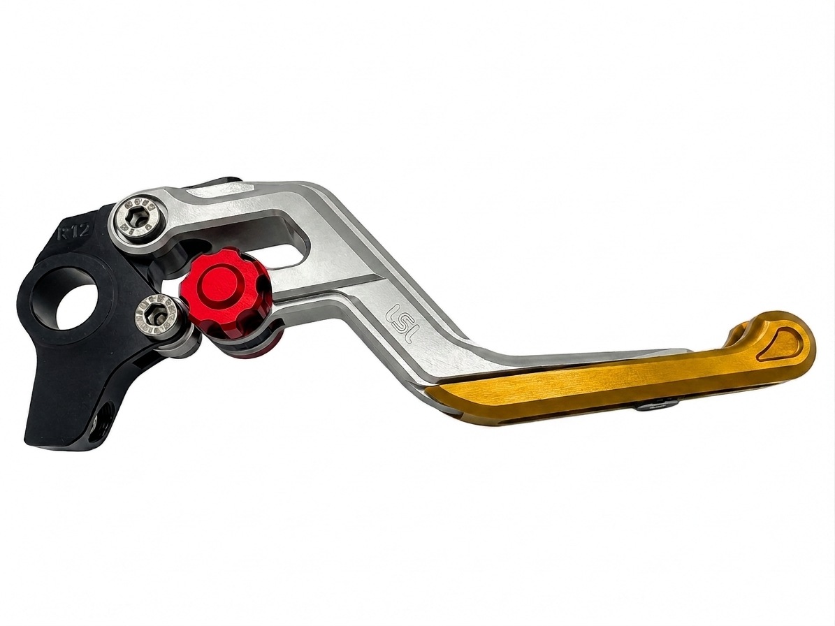 LSL ERGONIA Brake Lever R22 Silver/Red/Gold