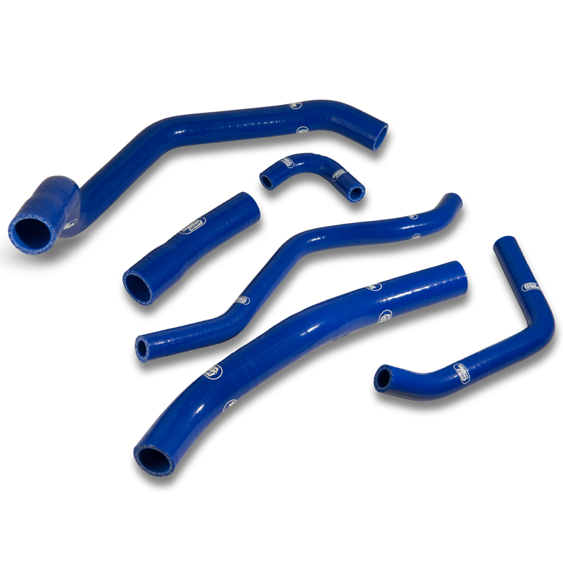 SAMCO SPORT silicone hose kit, connection hoses only, for radiatorr, blue for Yamaha YZF-R1 model year 2007-2008