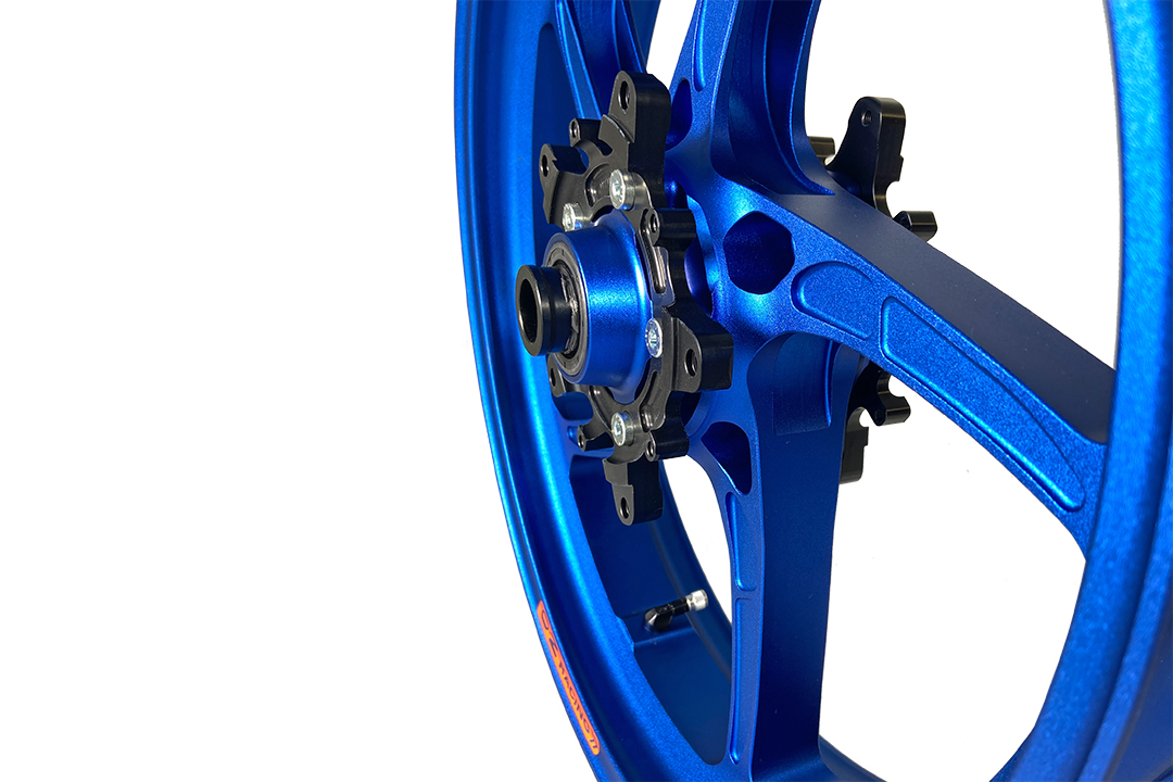 OZ Piega 17" conversion kit for BMW R1200GS, blue, incl. alpha Racing brake discn