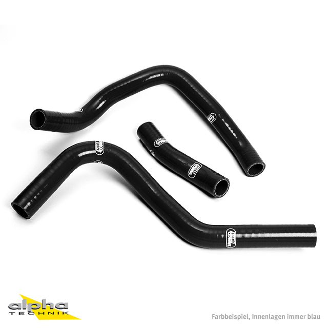 SAMCO SPORT Black Silicone Hose Kit for Suzuki GSXR1000 Model Year 2001-2004