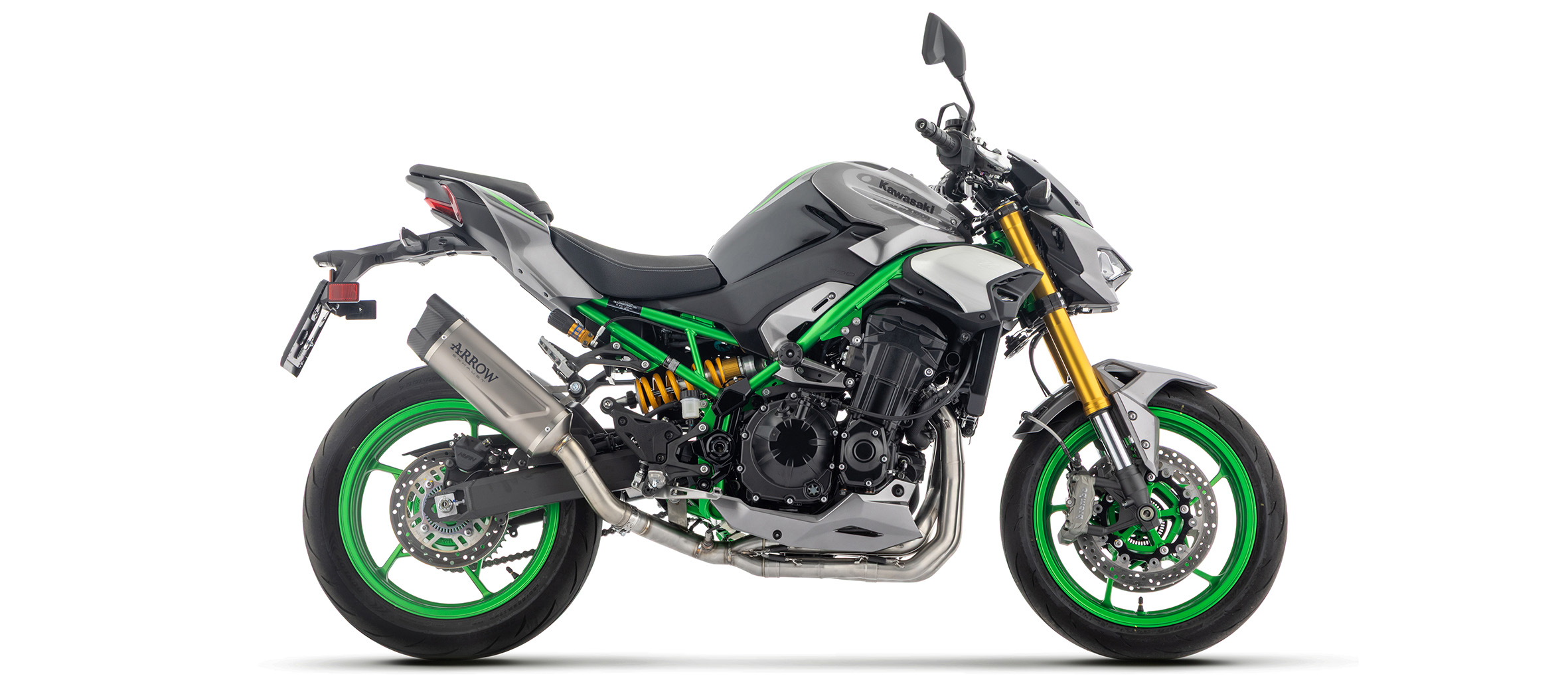 ARROW INDY RACE EVO Black Aluminium Exhaust for Kawasaki Z900 Model Year 2025-