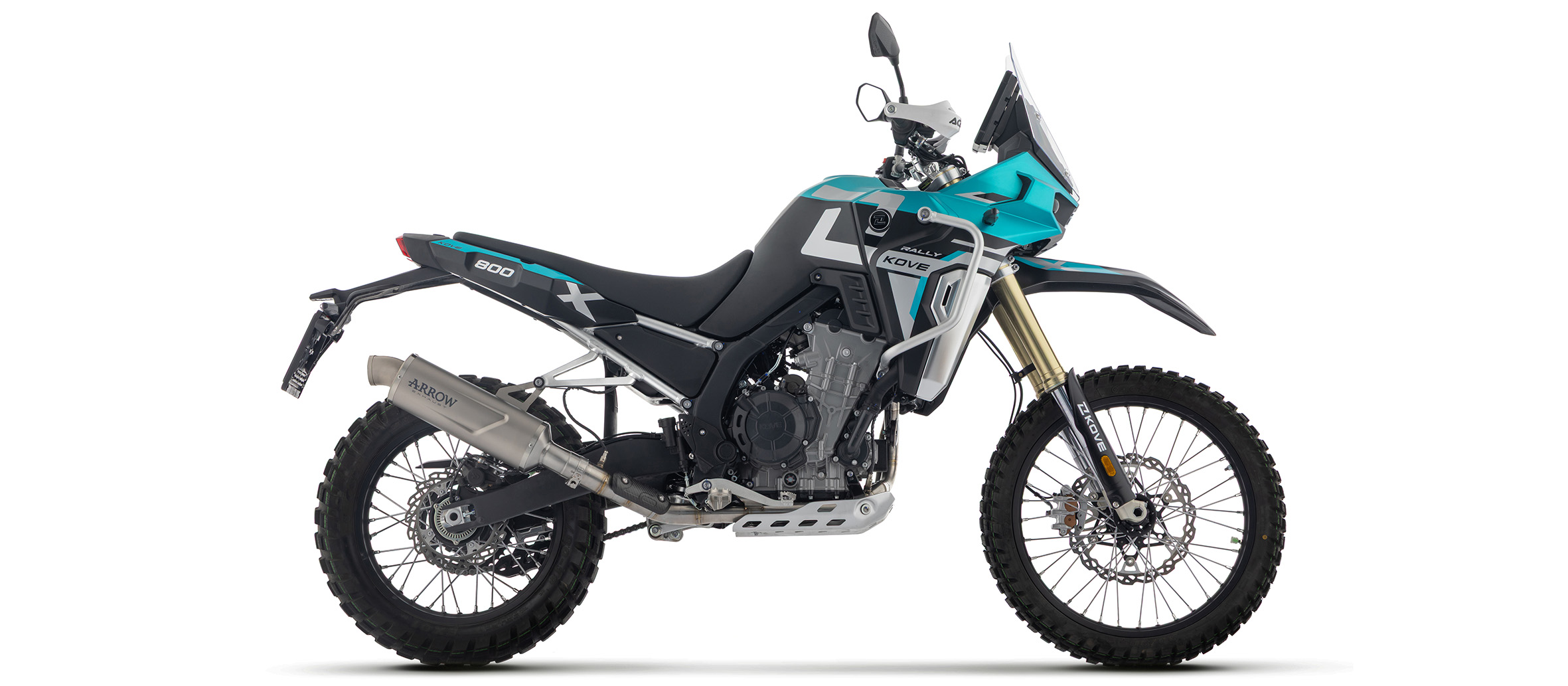 ARROW Exhaust INDY RACE EVO Titanium for KOVE 800X Pro, Rally, Model Year 2025-