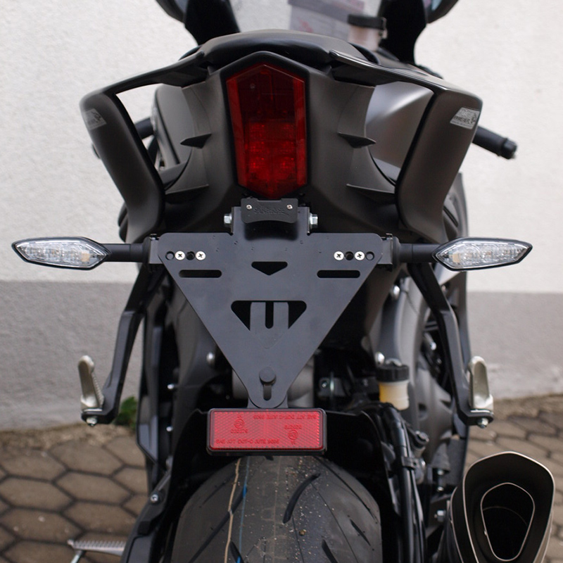 alpha Technik License Plate Holder for Yamaha YZF-R6; Type RJ27; Model Year 2017-