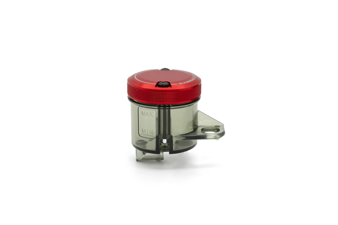 Barracuda Universal balance tank with red anodised aluminium lid, 50 mm diameter