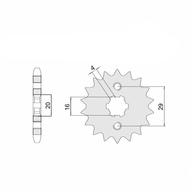 DID Chain Kit with 428VX Chain, Standard Colour, for Suzuki TS125K/L/M/A/B, Type TS125, Model Year 1973-1977