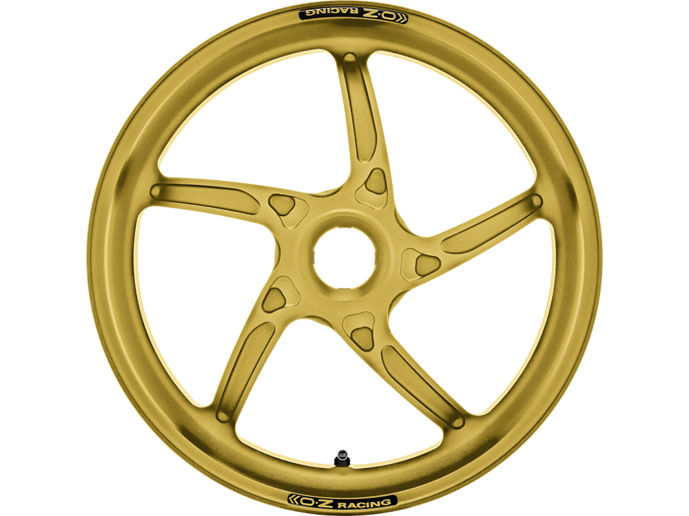 OZ Piega R Aluminium Wheel Set in Matte Gold for Ducati Panigale V4(S) 2018-2024, 1199 Panigale 2012-2014, 1299 Panigale 2015-2018, Streetfighter V4(S) 2020-2022