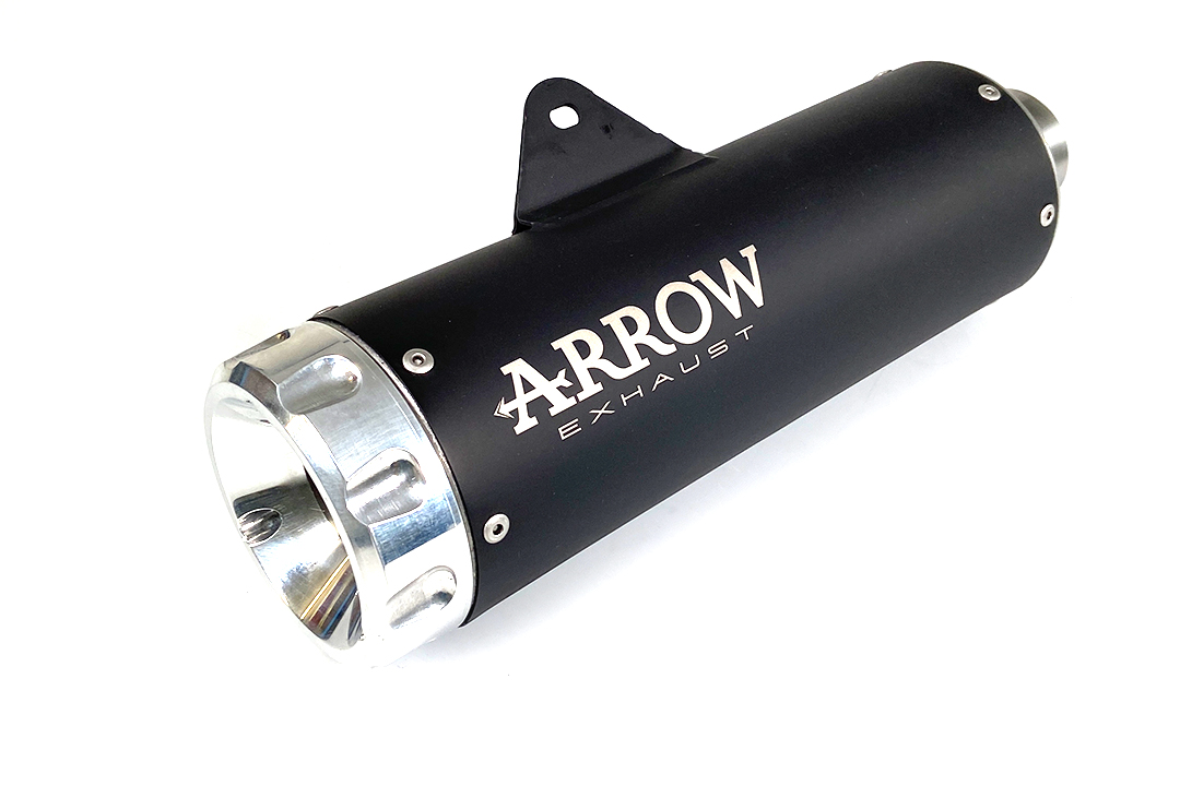 ARROW DARK REBEL Full Exhaust System with Aluminium End Cap for Kawasaki Z650 RS Model Year 2021-