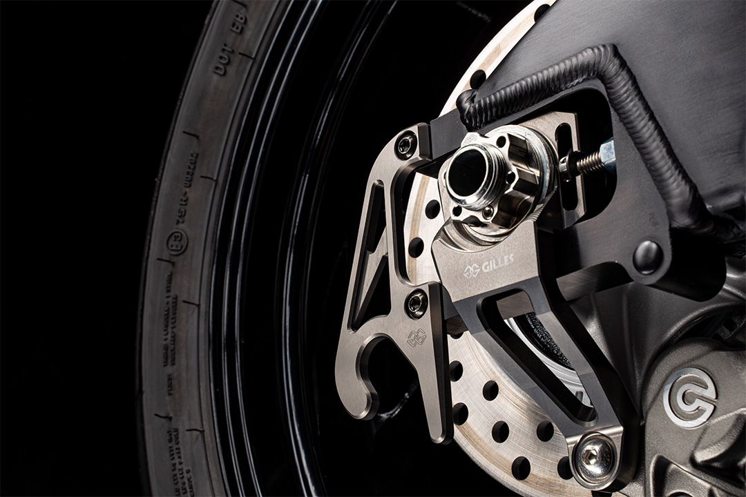 Gilles Rear stand hook, black, KTM 790 Duke