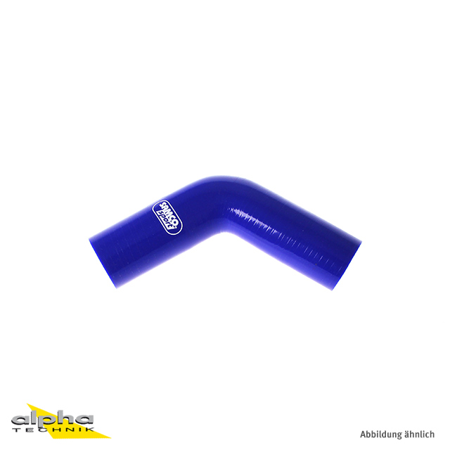 Samco Silicone Hose 60 Degree Standard Bend Blue