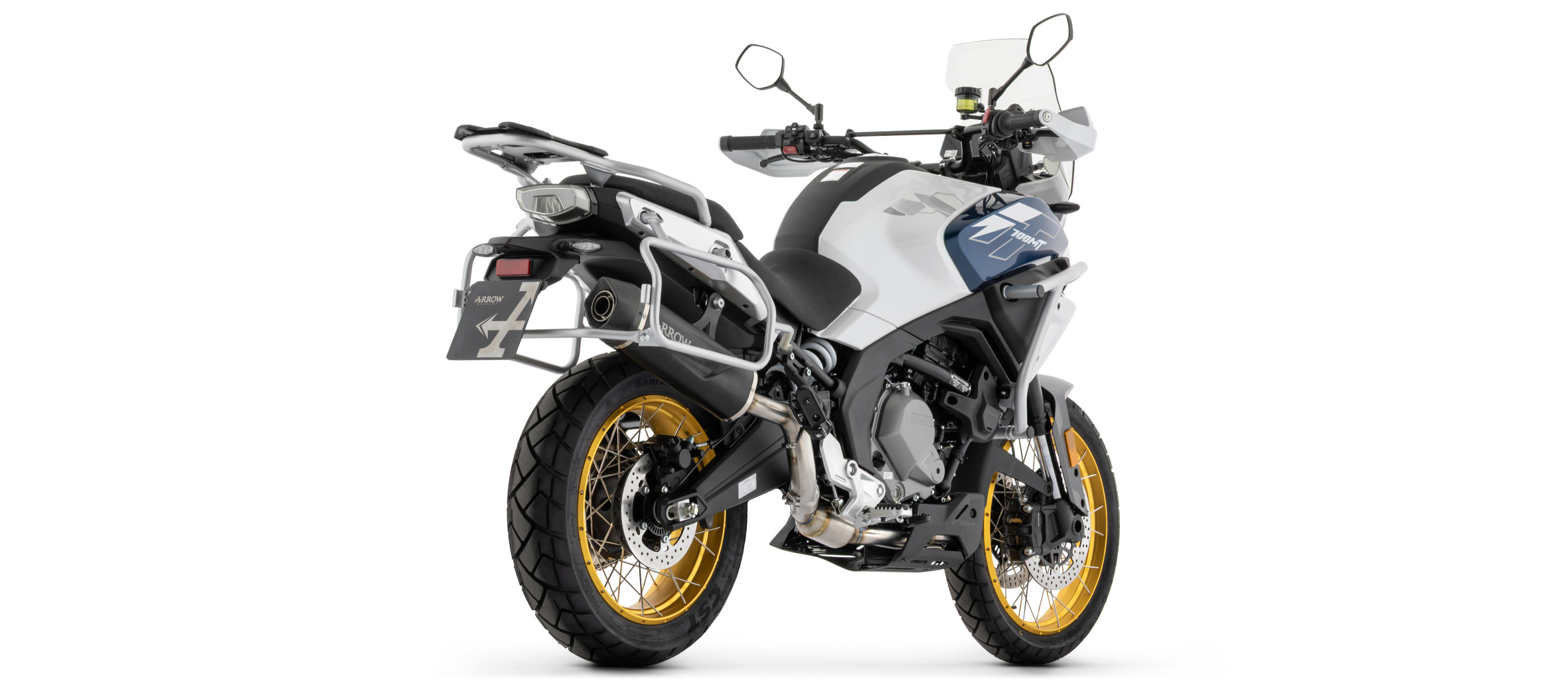 ARROW Exhaust DARK INDY RACE EVO for CF Moto 700MT Adventure, 2025-, Black Aluminium