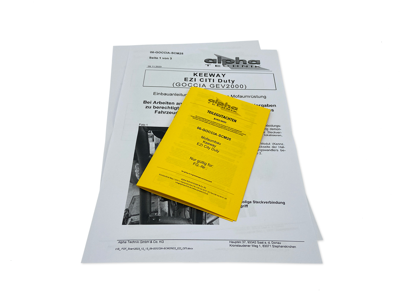 Moped Restriction Kit for EZI / Keeway City Duty, Type GOCCIA-GEV2000, Model Year 2023-