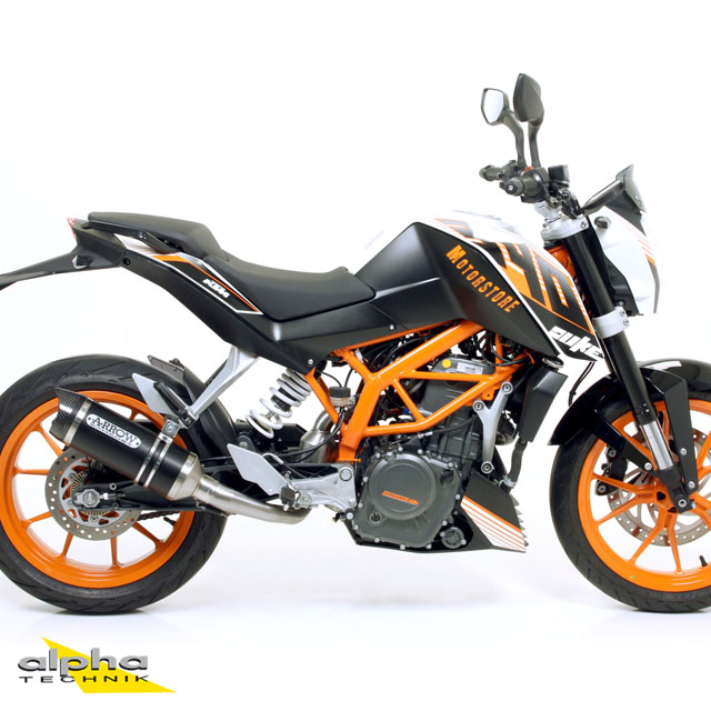 ARROW Aluminium DARK THUNDER Exhaust for KTM 125RC / 390RC / 390 Duke 2013-2016