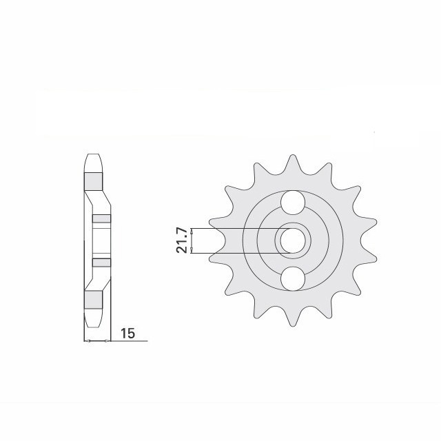 Sprocket, 15 Teeth, Pitch 630