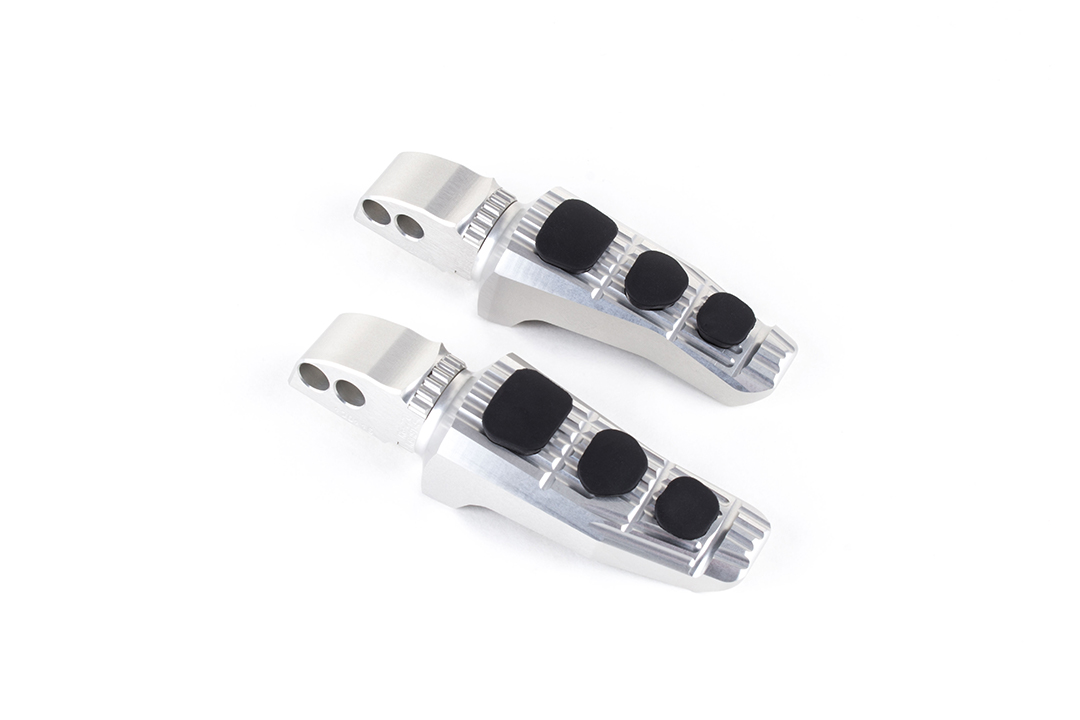 Gilles Replacement Footpeg Kit Touring, Rider, Silver for Honda CBR900RR, CBR1000RR