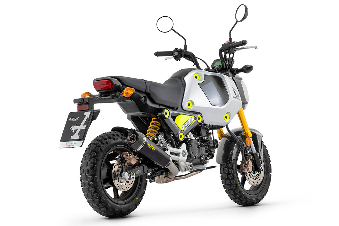 ARROW X-KONE DARK Exhaust for Honda MSX 125 Grom, Model Year 2021-2024, Stainless Steel