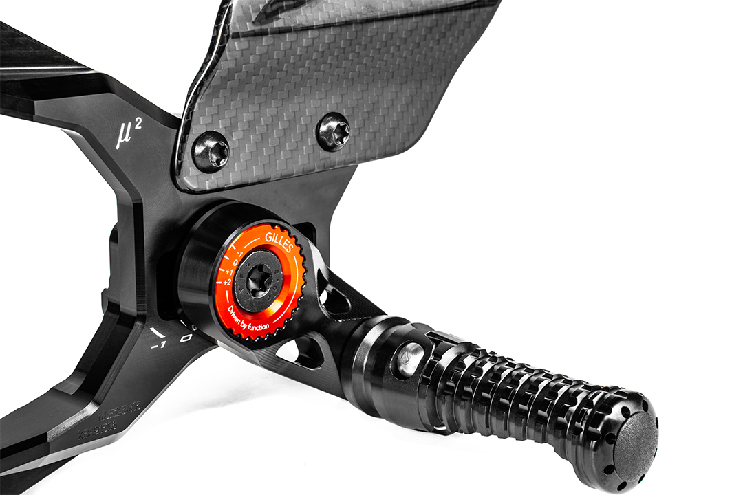 GILLES MUE2 footrest System with ABE for BMW S1000R 2R99 Model Year 2021-